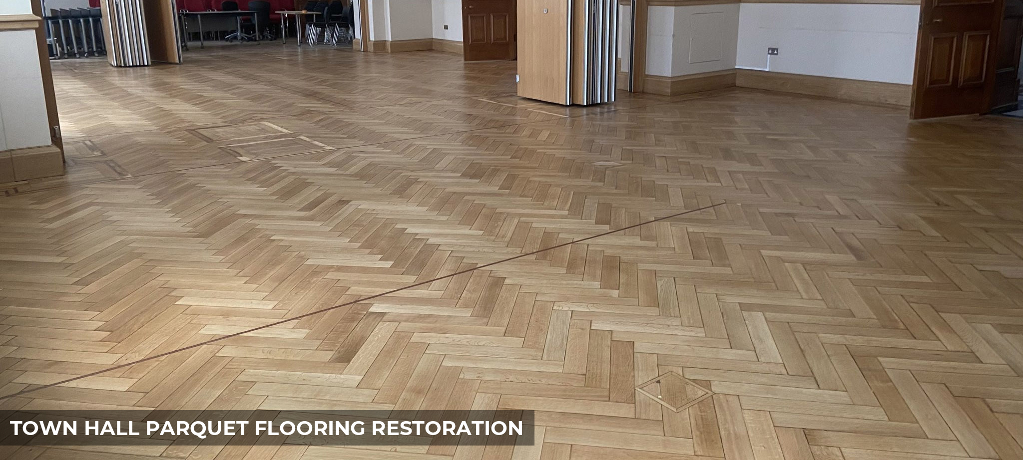 Woolwich Town Hall Parquet Flooring Restoration in Woolwich