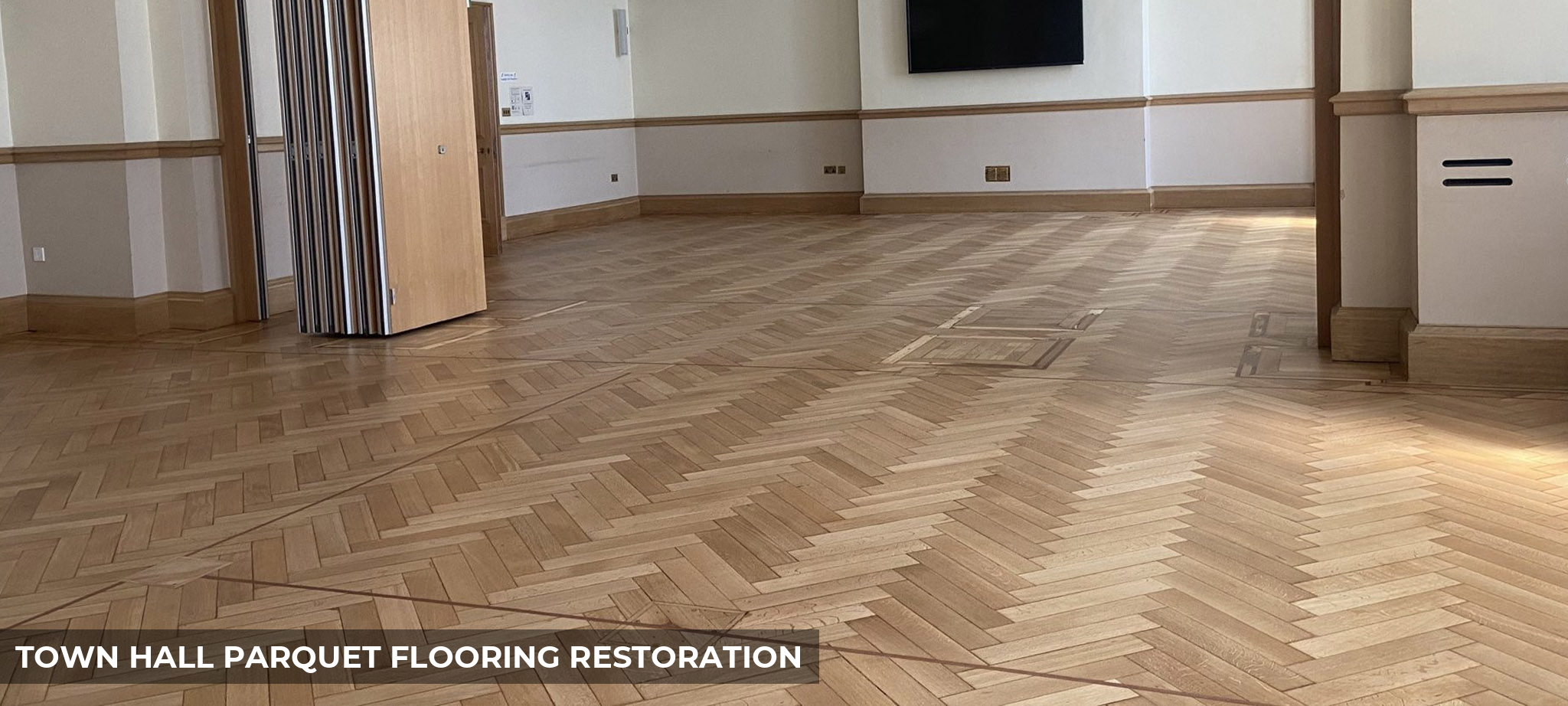 Woolwich Town Hall Parquet Flooring Restoration in Woolwich