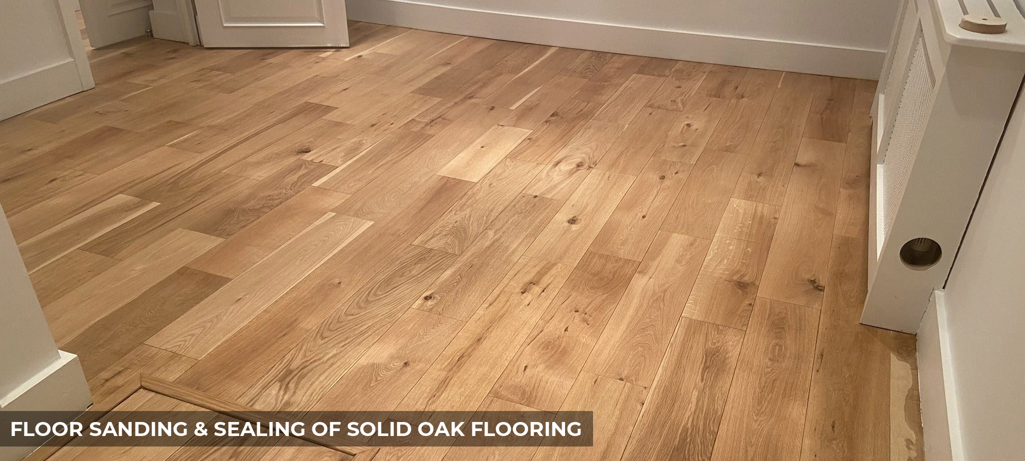 Floor Sanding & Sealing of Solid Oak Flooring & Staircase in Barbican, EC2Y