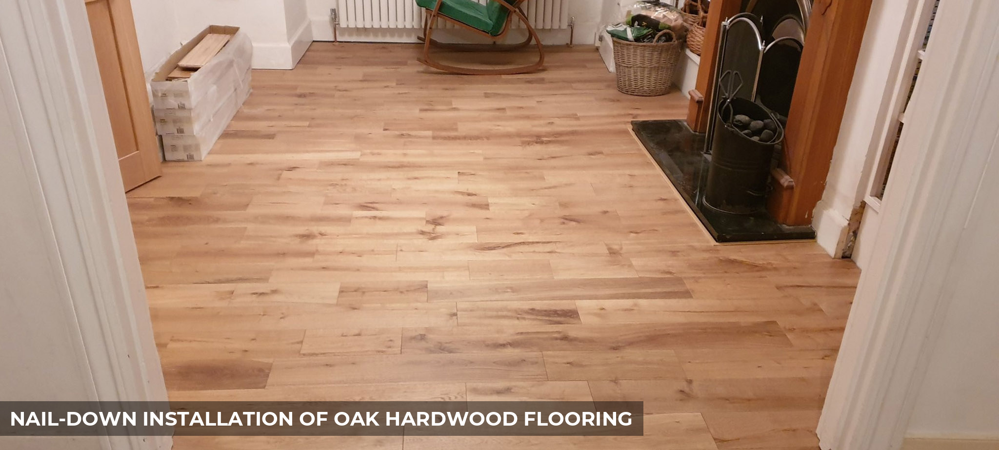 Nail-down Floor Installation of Oak Hardwood Flooring in Upper Norwood