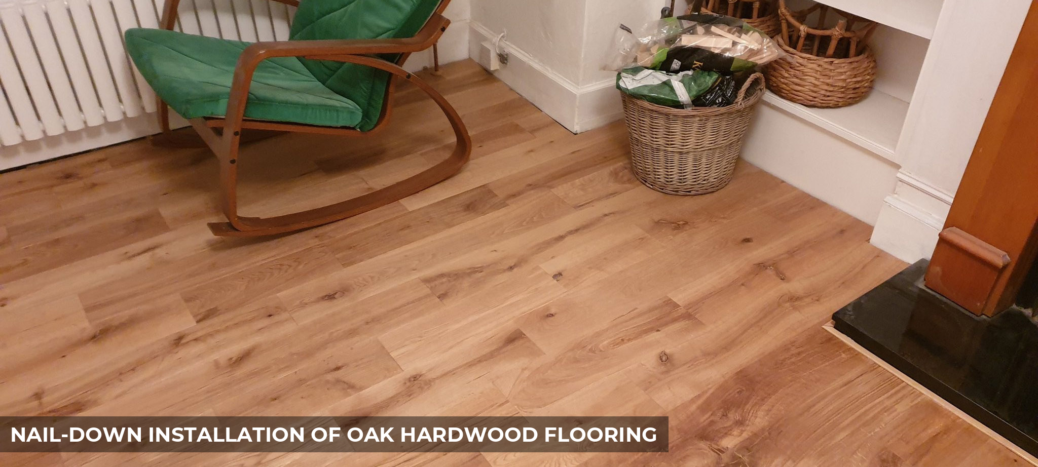 Nail-down Floor Installation of Oak Hardwood Flooring in Upper Norwood