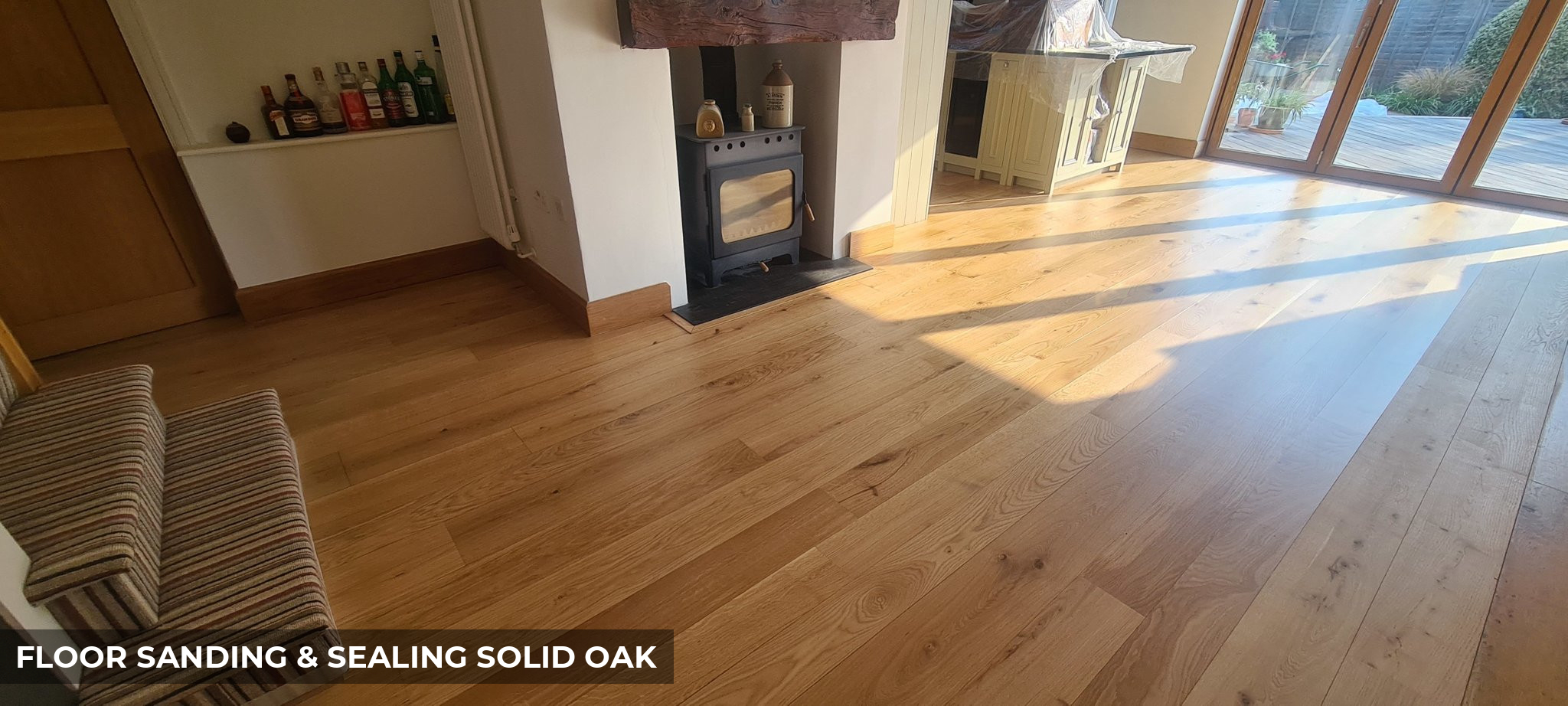 Floor Sanding & Sealing Solid Oak with Matt Lacquer in Reigate