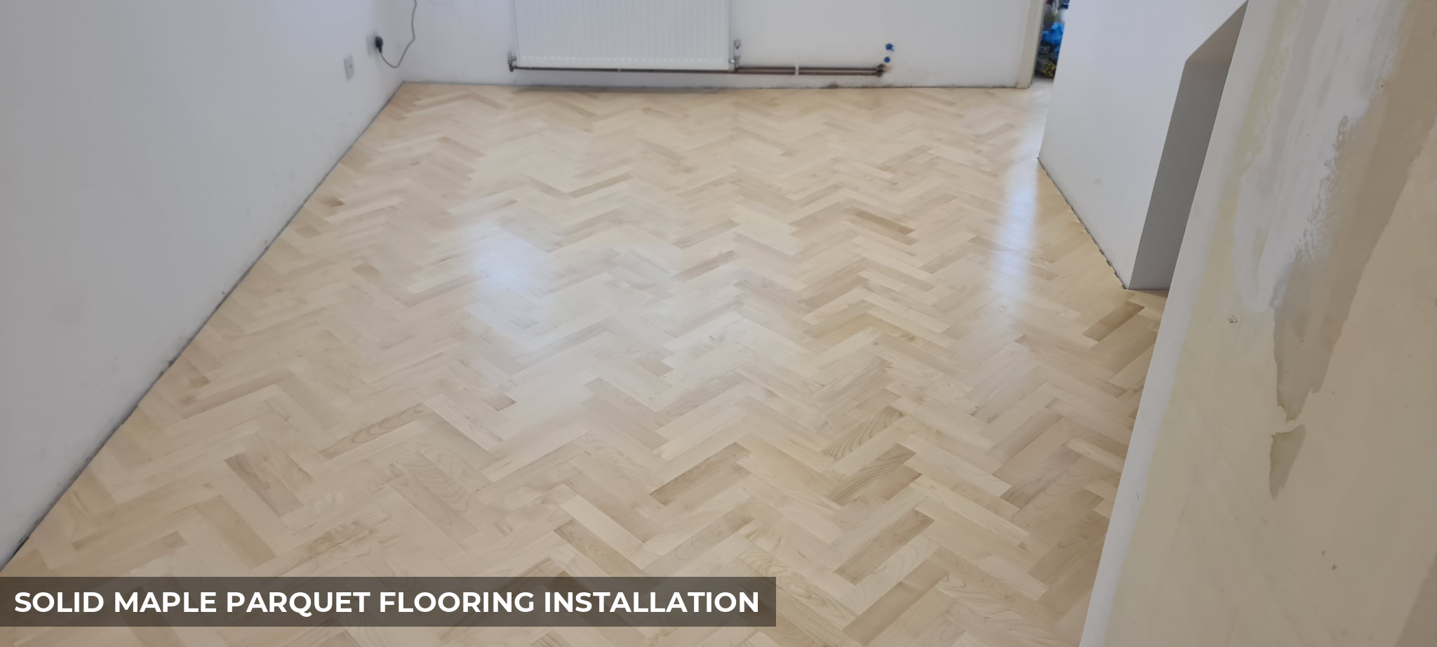 Solid Maple Parquet Flooring Installation in Sutton, SM1