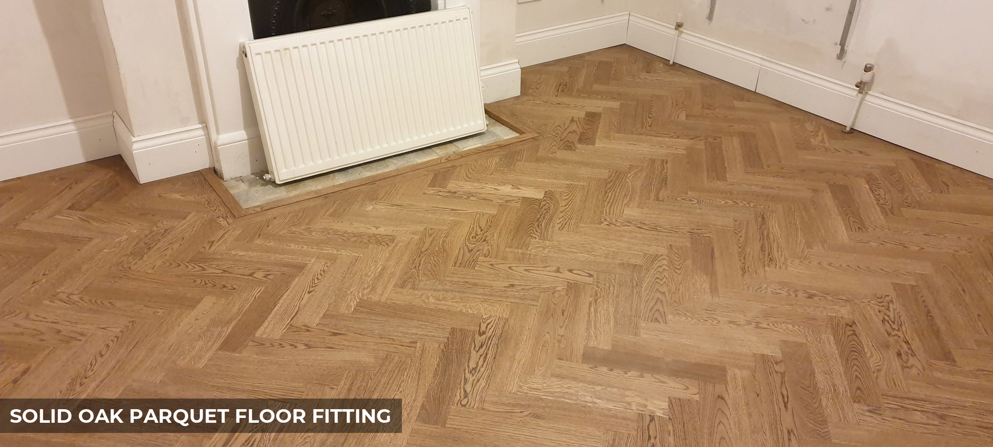 Solid Oak Parquet Floor Fitting Finished with Osmo Terra Hardwax-Oil in Enfield, EN1, EN2, EN3