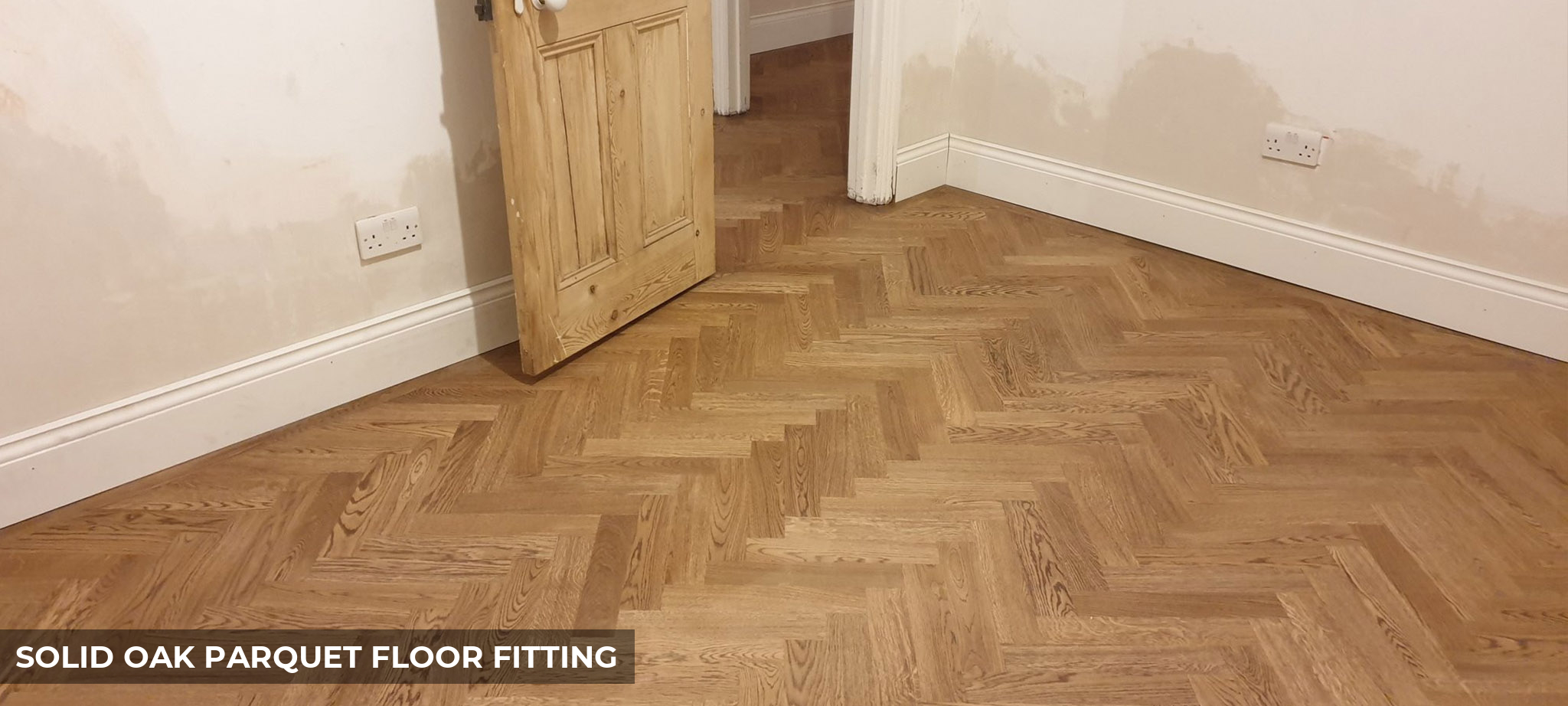 Solid Oak Parquet Floor Fitting Finished with Osmo Terra Hardwax-Oil in Enfield, EN1, EN2, EN3