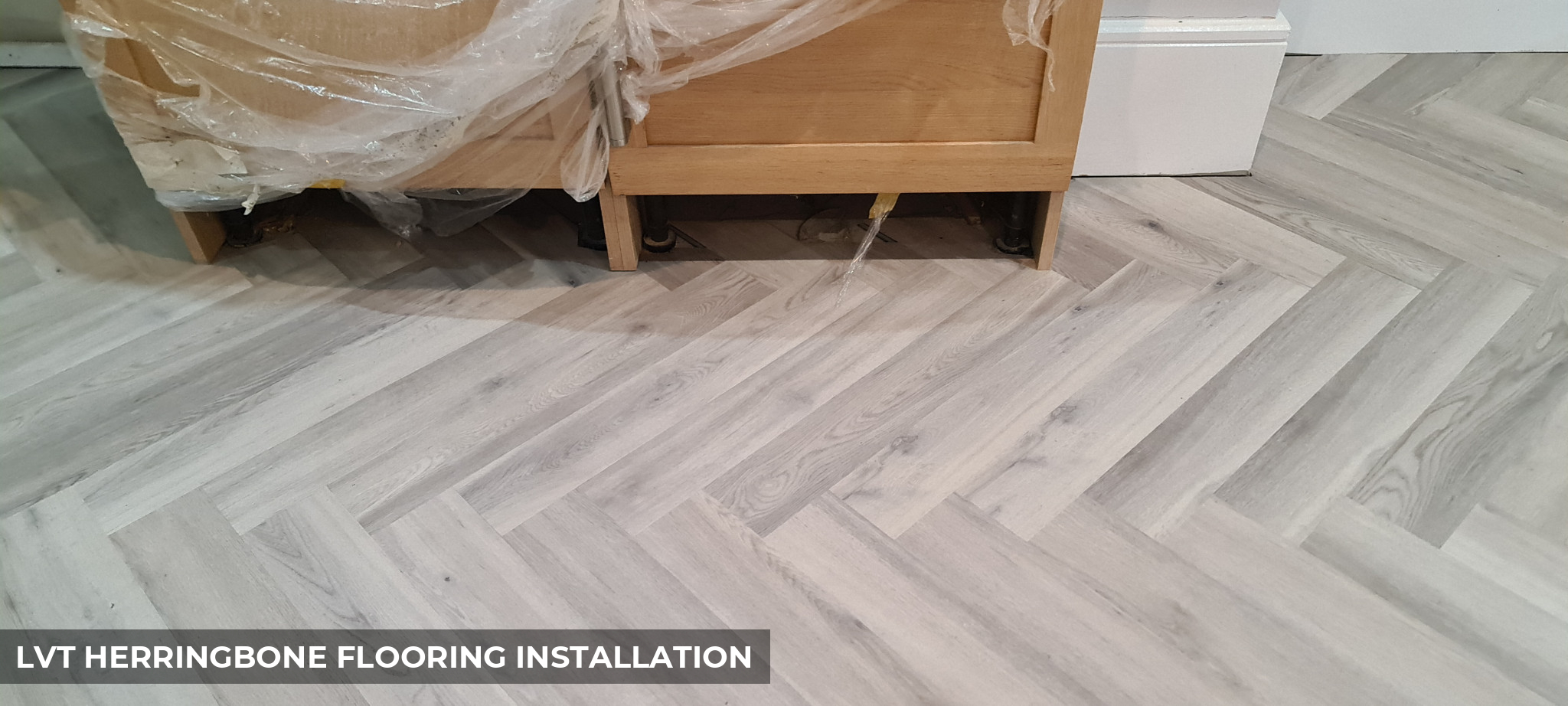 LVT Herringbone Flooring Installation in Clapham