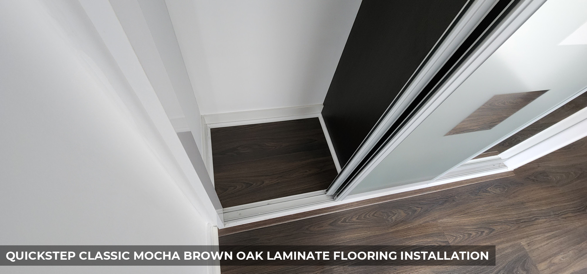 QuickStep Classic Mocha Brown Oak Laminate Flooring Installation in Poplar