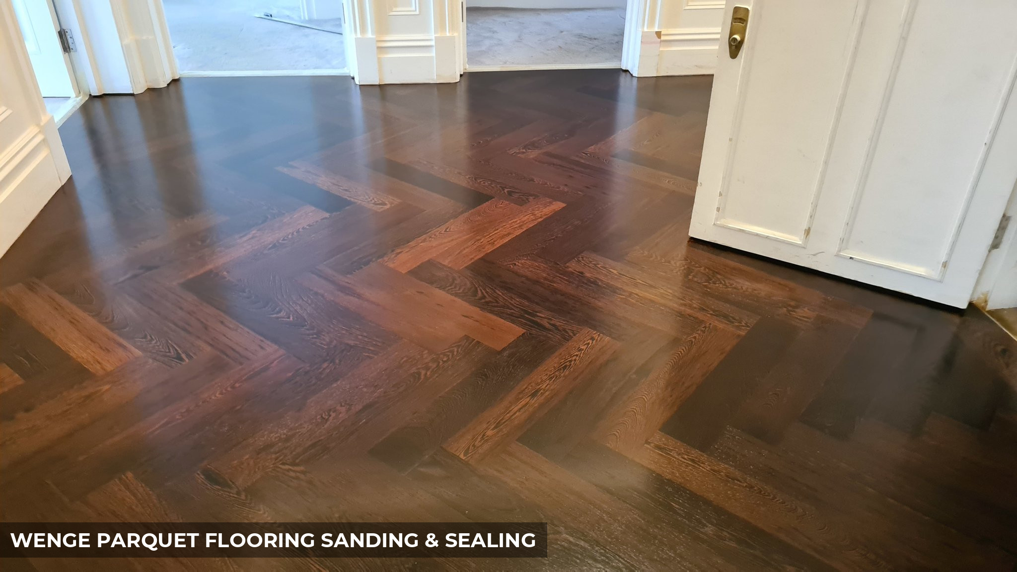 Wenge Parquet Flooring Sanding & Sealing in Kensington